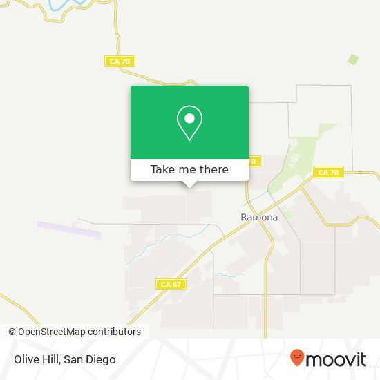 Mapa de Olive Hill