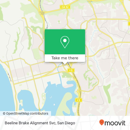 Beeline Brake Alignment Svc map