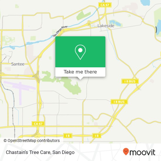 Mapa de Chastain's Tree Care
