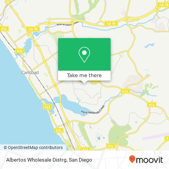 Albertos Wholesale Distrg map