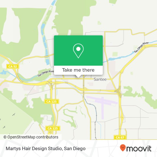 Martys Hair Design Studio map