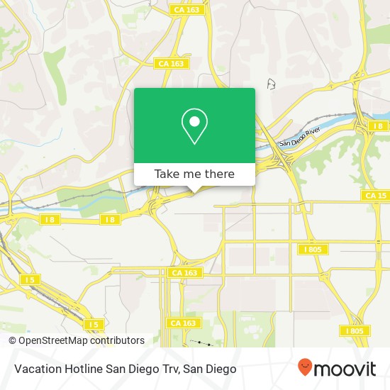 Mapa de Vacation Hotline San Diego Trv