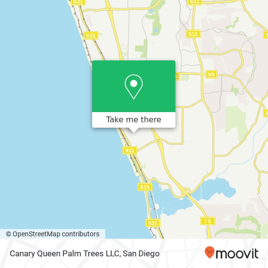 Canary Queen Palm Trees LLC map