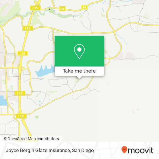 Joyce Bergin Glaze Insurance map