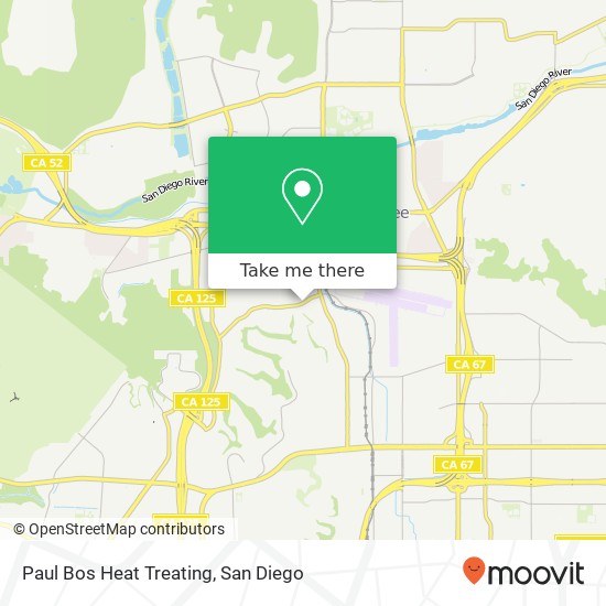 Paul Bos Heat Treating map