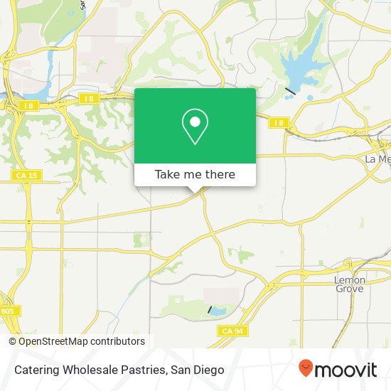 Catering Wholesale Pastries map