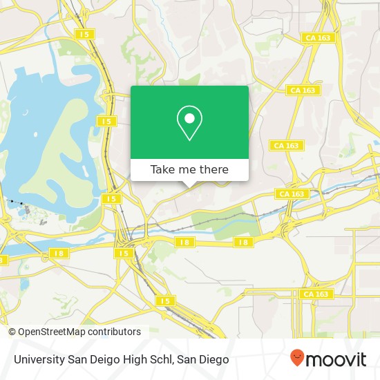 Mapa de University San Deigo High Schl