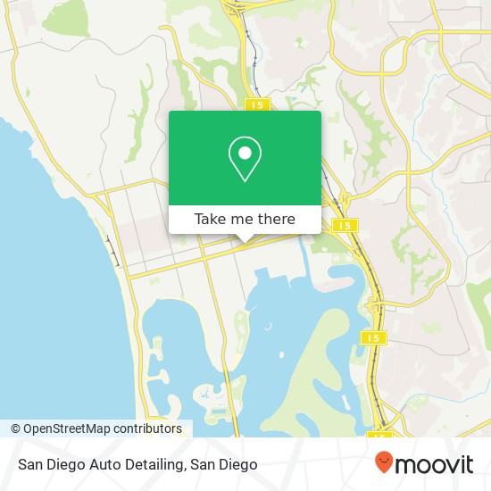 Mapa de San Diego Auto Detailing