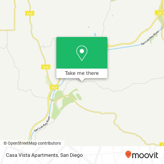 Mapa de Casa Vista Apartments