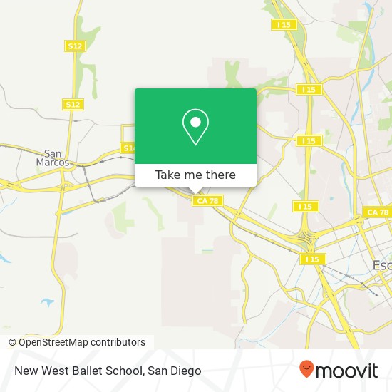 Mapa de New West Ballet School