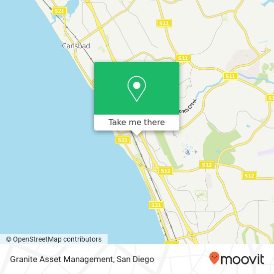 Mapa de Granite Asset Management