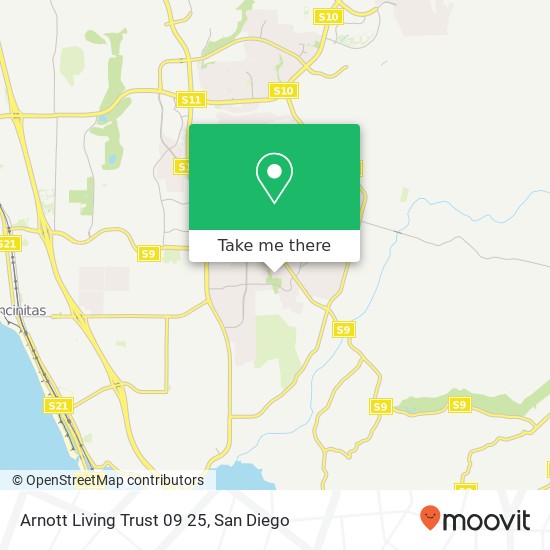 Mapa de Arnott Living Trust 09 25