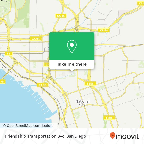 Mapa de Friendship Transportation Svc