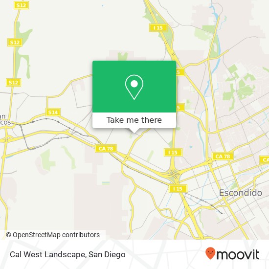 Mapa de Cal West Landscape