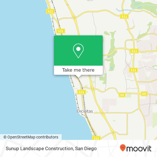 Sunup Landscape Construction map