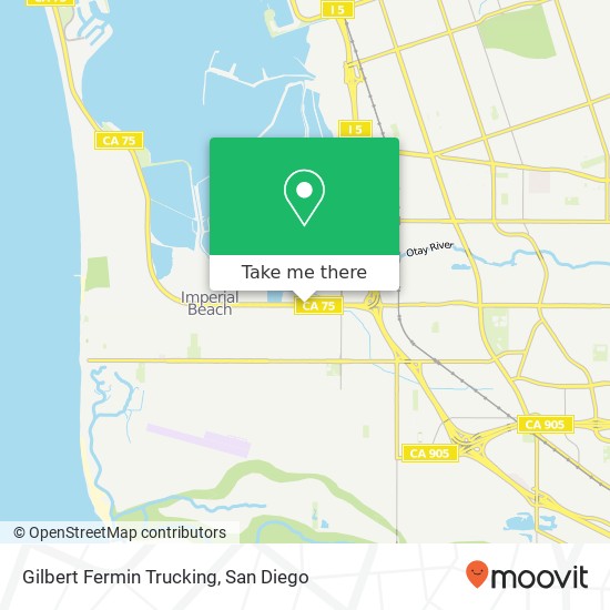 Mapa de Gilbert Fermin Trucking