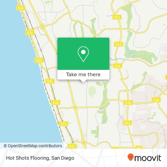 Hot Shots Flooring map