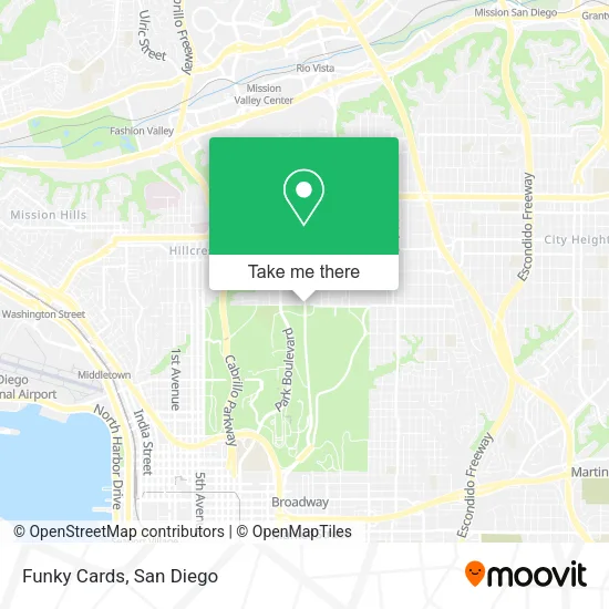 Funky Cards map
