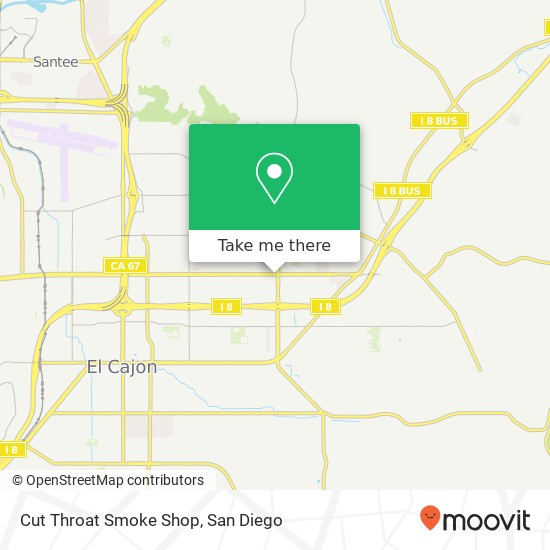 Mapa de Cut Throat Smoke Shop