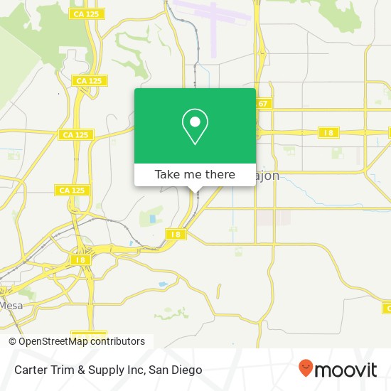 Carter Trim & Supply Inc map