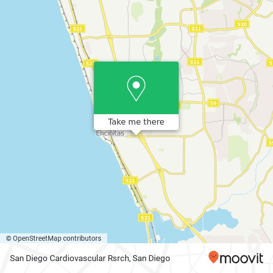 San Diego Cardiovascular Rsrch map