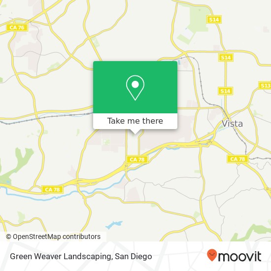 Green Weaver Landscaping map