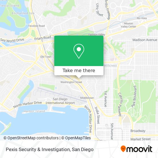 Mapa de Pexis Security & Investigation