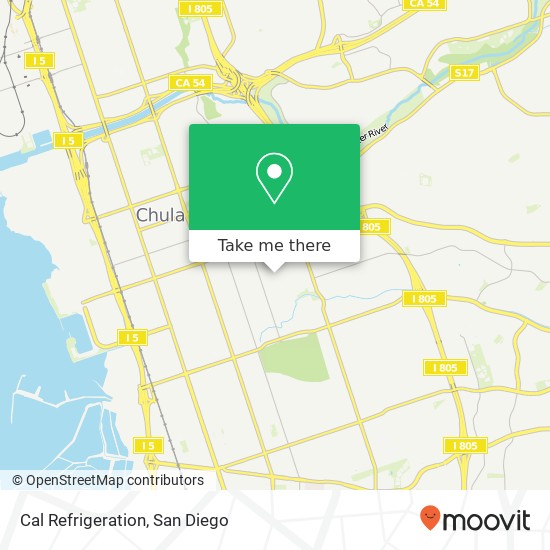 Cal Refrigeration map