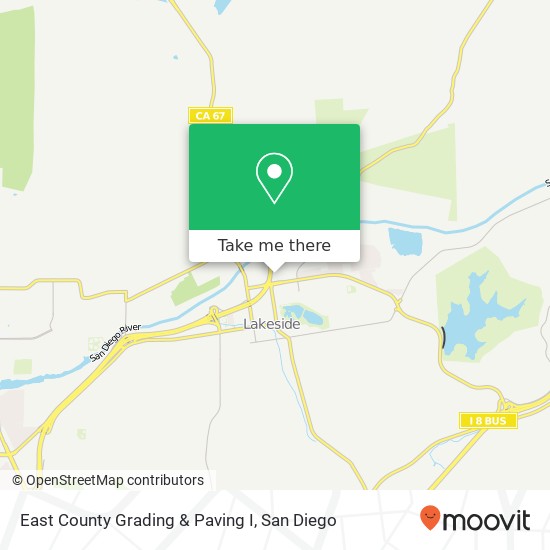 East County Grading & Paving I map