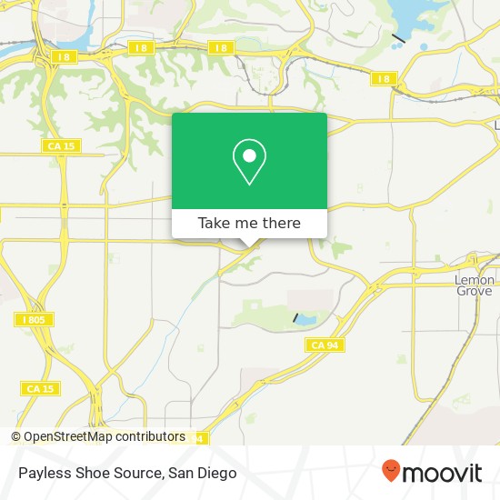 Mapa de Payless Shoe Source