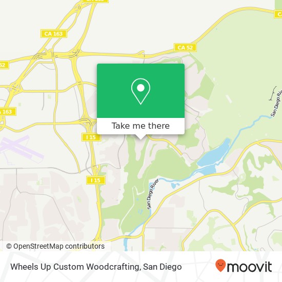 Mapa de Wheels Up Custom Woodcrafting