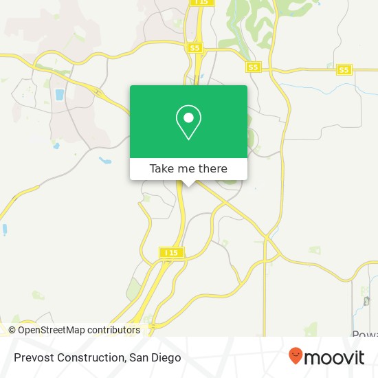 Prevost Construction map