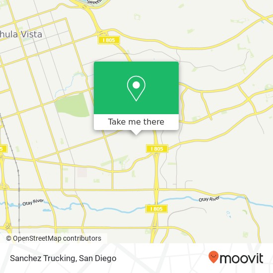 Sanchez Trucking map