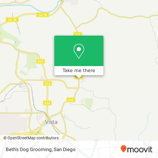 Mapa de Beth's Dog Grooming