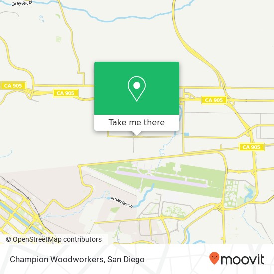 Champion Woodworkers map