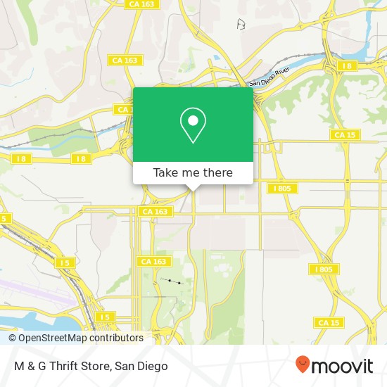 Mapa de M & G Thrift Store