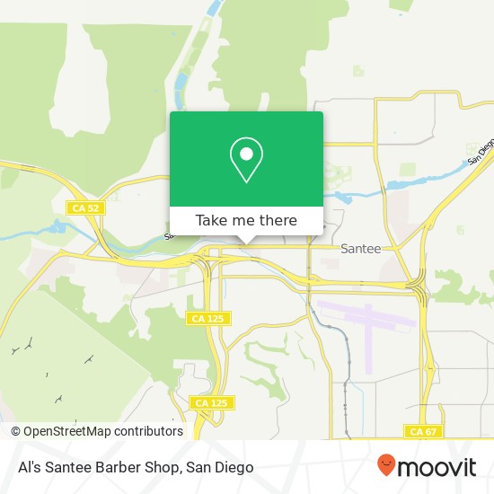 Al's Santee Barber Shop map