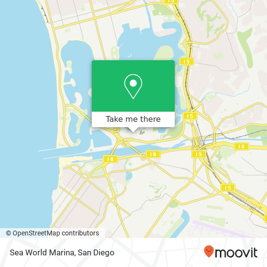 Mapa de Sea World Marina