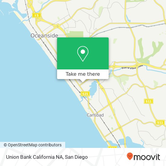 Union Bank California NA map