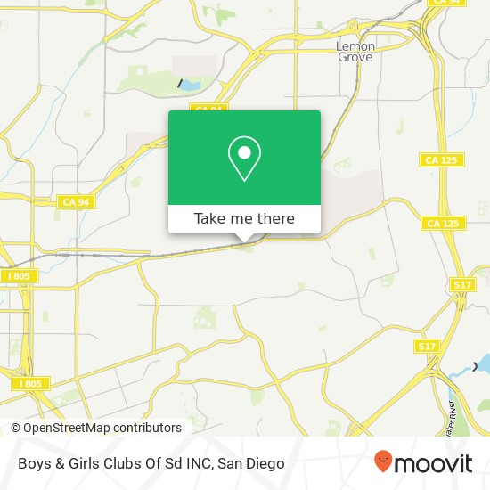 Mapa de Boys & Girls Clubs Of Sd INC