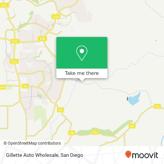 Mapa de Gillette Auto Wholesale