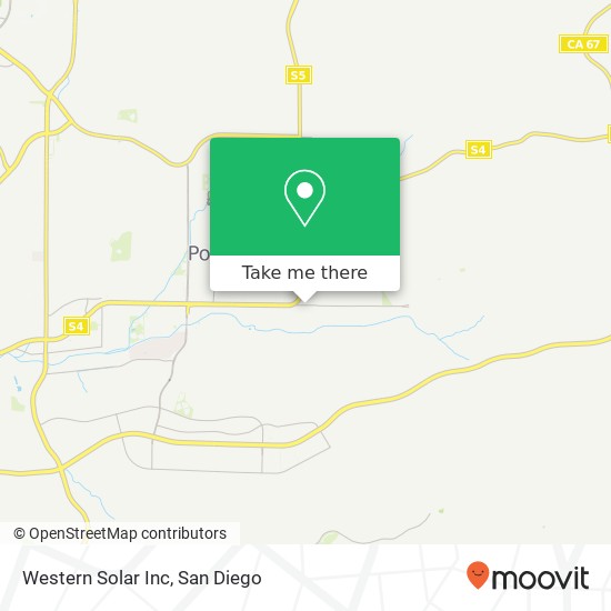 Western Solar Inc map