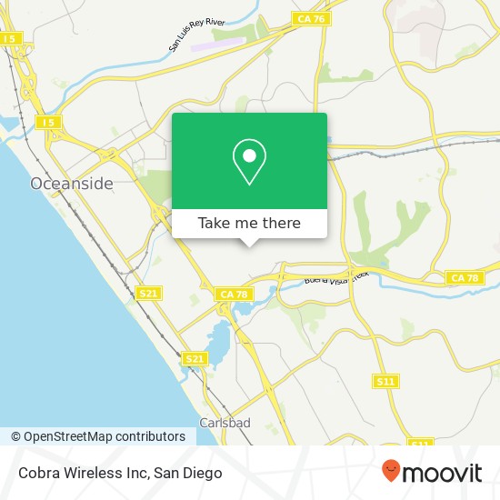 Cobra Wireless Inc map