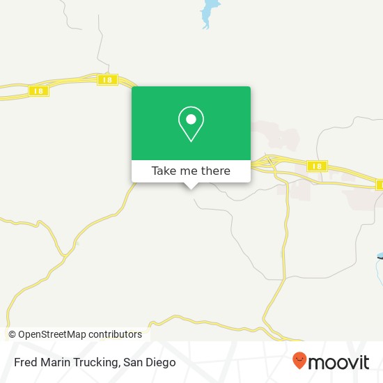 Fred Marin Trucking map