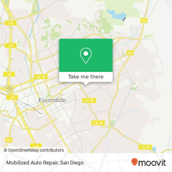 Mobilized Auto Repair map