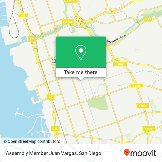 Mapa de Assembly Member Juan Vargas