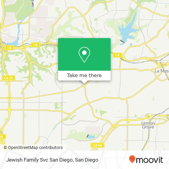 Jewish Family Svc San Diego map