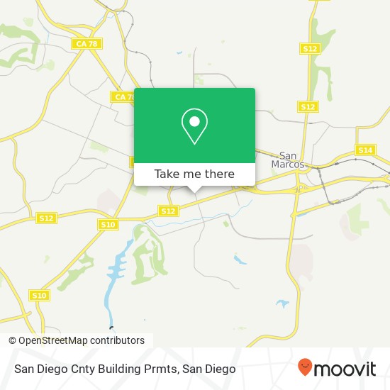 San Diego Cnty Building Prmts map