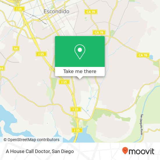 A House Call Doctor map