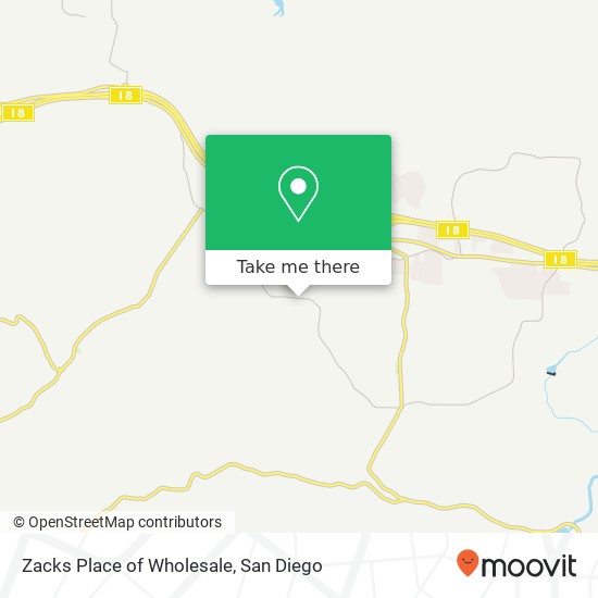 Mapa de Zacks Place of Wholesale